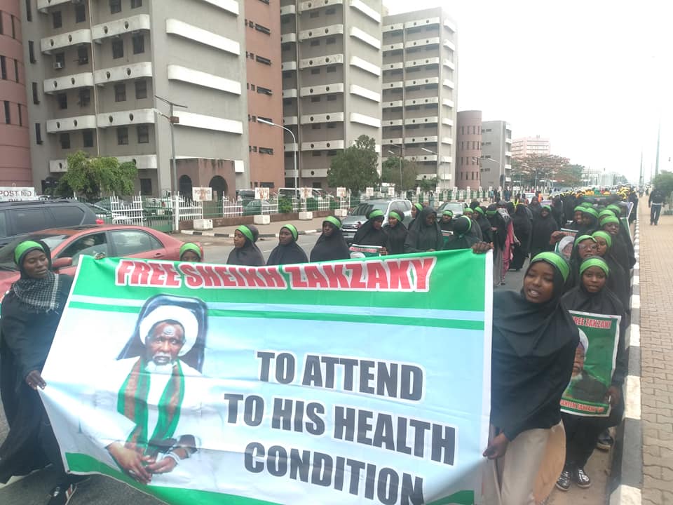  free zakzaky protest in Abuja on wed the 26th june 2019